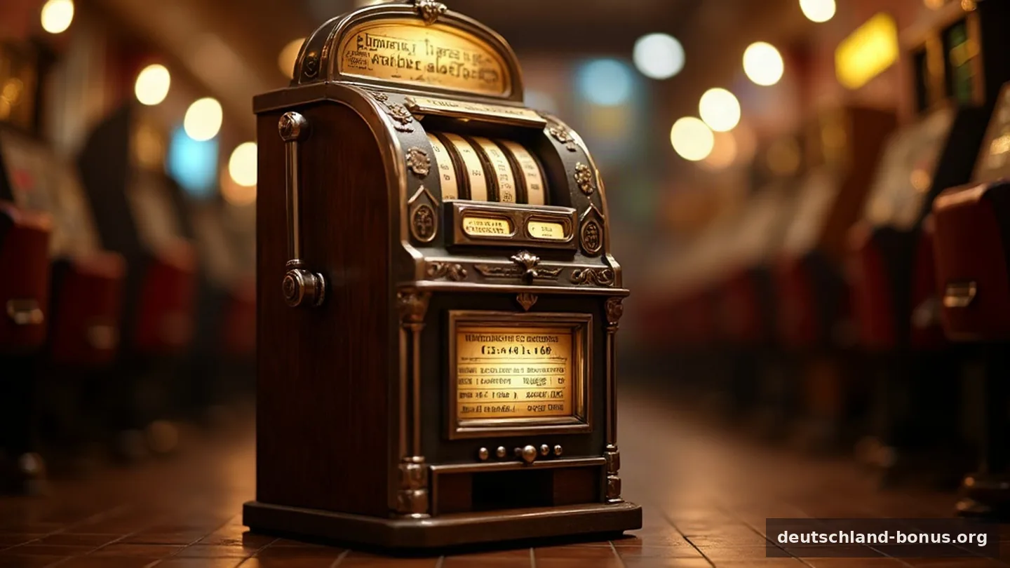 Alter Spielautomat symbolisiert Casino-News, alte Spielautomaten, Bonus, Jackpot, Klarna, Book of Dead, Book of Ra